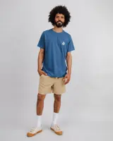 Brava Herren T-Shirt Asis Percales Tigris Blue