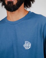 Brava Herren T-Shirt Asis Percales Tigris Blue