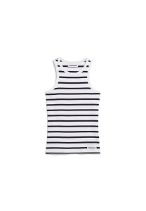 Armedangels Damen Top Kanitaa stripes white-black