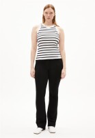 Armedangels Damen Top Kanitaa stripes white-black
