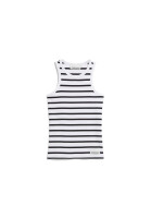 Armedangels Damen Top Kanitaa stripes white-black