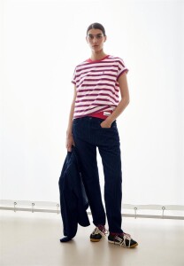 Armedangels Damen T-Shirt Idaara stripe multi colored