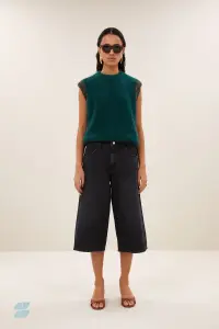 by bar Damen Shorts Noho long denim jet black