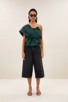 by bar Damen Shorts Noho long denim jet black