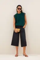 by bar Damen Shorts Noho long denim jet black