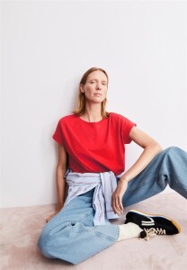 Armedangels Damen T-Shirt Idaara mars red
