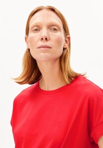 Armedangels Damen T-Shirt Idaara mars red