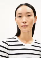 Armedangels Damen T-Shirt Kardaa Stripes white-black