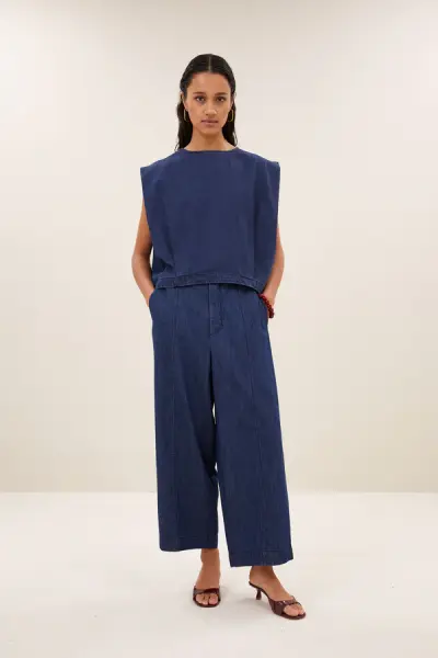 by bar Damen Hose Fuji dark denim