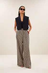 by bar Damen Weste Bobi pinstripe gilet