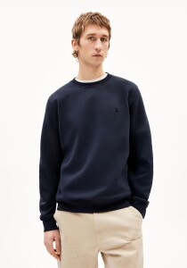 Armedangels Herren Pullover BAARO Fleece night sky