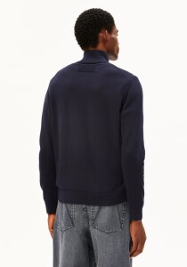 Armedangels Herren Pullover Troyer Faabes Fleece Night Sky
