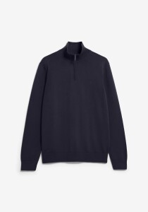 Armedangels Herren Pullover Troyer Faabes Fleece Night Sky