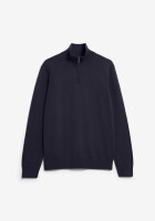Armedangels Herren Pullover Troyer Faabes Fleece Night Sky