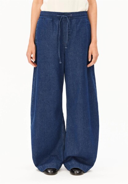 Armedangels Damen Hose PULL ON BARREL DENIM eau