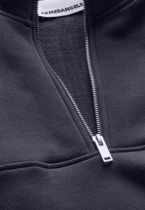 Armedangels Herren Pullover Troyer WAARLO Fleece night sky