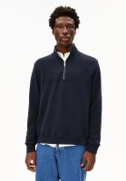 Armedangels Herren Pullover Troyer WAARLO Fleece night sky