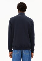 Armedangels Herren Pullover Troyer WAARLO Fleece night sky