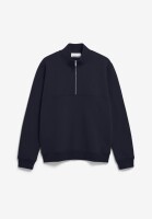 Armedangels Herren Pullover Troyer WAARLO Fleece night sky