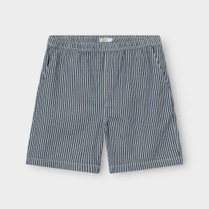 Dedicated Herren Shorts Velje Work Stripe Blue
