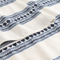 Dedicated Herren T-Shirt Stockholm Floral Stripe Blue