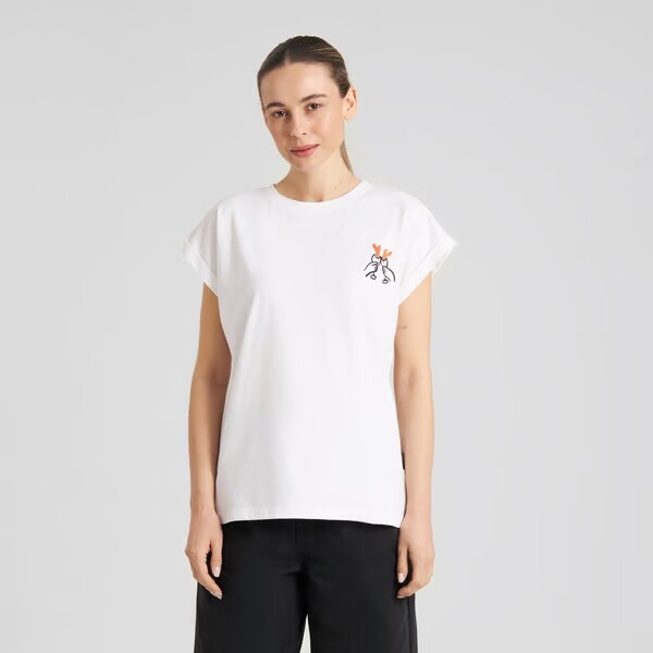 Dedicated Damen T-Shirt Visby Heart Cheers White