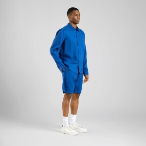 Dedicated Herren Shorts Velje Linen Limoges Blue