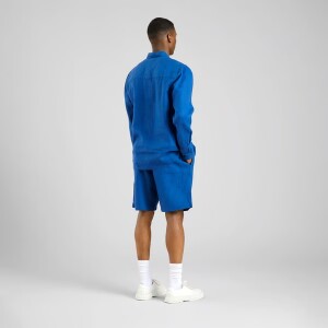 Dedicated Herren Shorts Velje Linen Limoges Blue