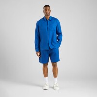 Dedicated Herren Shorts Velje Linen Limoges Blue