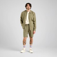 Dedicated Herren Shorts Velje Linen Leaf Green