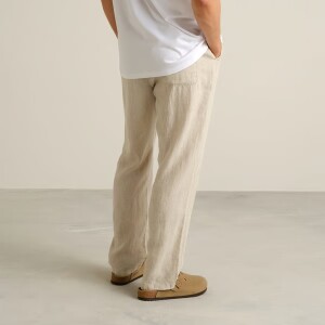 Dedicated Herren Hose Borrby Linen Ecru