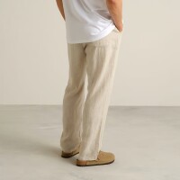 Dedicated Herren Hose Borrby Linen Ecru