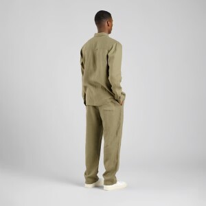 Dedicated Herren Hose Klitmoeller Linen Leaf Green
