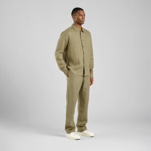 Dedicated Herren Hose Klitmoeller Linen Leaf Green