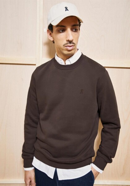 Armedangels Herren Pullover BAARO Fleece claystone
