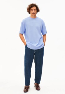 Armedangels Herren T-Shirt Maarkos waffle wedgwood