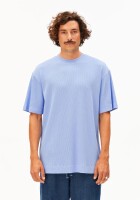 Armedangels Herren T-Shirt Maarkos waffle wedgwood