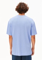 Armedangels Herren T-Shirt Maarkos waffle wedgwood