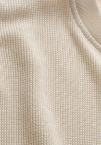 Armedangels Herren T-Shirt Maarkos waffle pure