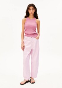 Armedangels Damen Top GMT dye rib washed berry