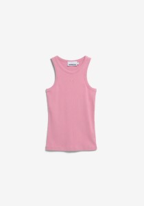 Armedangels Damen Top GMT dye rib washed berry