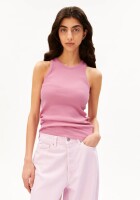 Armedangels Damen Top GMT dye rib washed berry