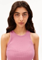 Armedangels Damen Top GMT dye rib washed berry