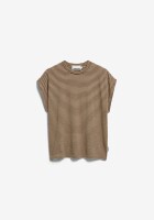 Armedangels Damen T-Shirt slub jersey stripe sand stone-dried palm