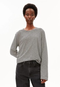 Armedangels Damen Longsleeve slub jersey stripe...