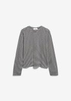 Armedangels Damen Longsleeve slub jersey stripe black-oatmilk