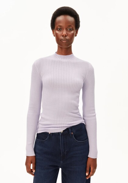 Armedangels Damen Longsleeve ALAANIA moonlit lilac