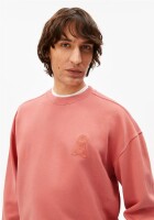 Armedangels Herren Pullover Iconic A GMT dye Sweatshirt tabasco red washed
