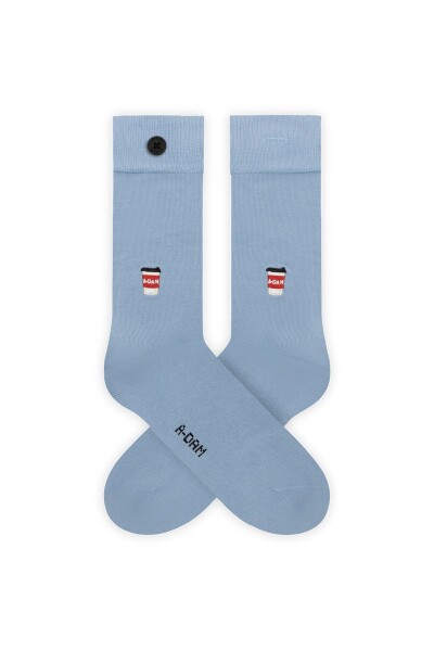 A-dam Unisex Socken Coffee blue