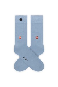 A-dam Unisex Socken Coffee blue